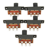 5pcs Miniature Switch On Terminals Slide Mini 6 PINs Vertical