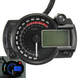 Speedometer Odometer Universal Motorcycle Motor Bike Tachometer LCD Digital Cylinder