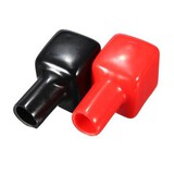 Red Pair Positive Negative Battery Terminal Black