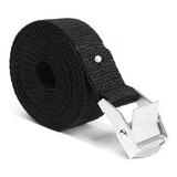 25mm 2.5M Tie Down Nylon Cargo Luggage Buckle Lashing Strap Cam Black