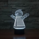 Room 3d Lamp Model Power Shape Snowman 100 Night Light