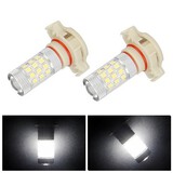 SMD 36LED White Car Light Source H16 Fog Headlights 2Pcs 650LM 4.8W DRL