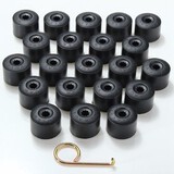17MM Caps Covers 20pcs Plastic with Hook Bolt Nut HUB fit for VW Wheel