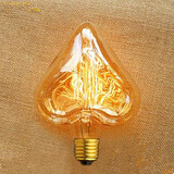 Straight Wire Shape E27 Edison Light Bulb Heart