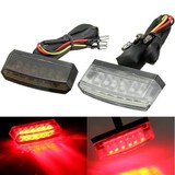 LED Rear Motorcycle Number License Plate Light E-MARK Lamp 12V Red