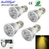 Ac110 High Power Led E27 4pcs Warm White 5w Light Spotlight