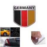 Truck Auto Shield Aluminum Emblem Badge Car Germany Flag Decals Sticker