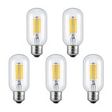 Warm White 5pcs Kwb E26/e27 Led Filament Bulbs 110-130v 6w Cool White