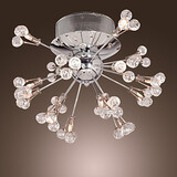 Modern/contemporary Flush Mount Feature For Crystal Metal Hallway Max 10w Entry Bedroom Living Room