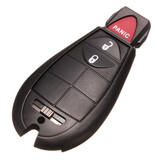 Replacement Remote Key Shell Case For Chrysler Dodge 3 Button Black