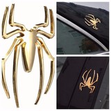 Marker Golden Motorcycle Spider Badge Emblem Shape Auto 3D Car Sticker Decal