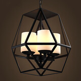 Black American Top Iron Vintage Lamp Modern Chandelier