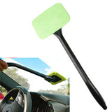 Handle Wiper Wand Microfiber Glass Cleaner Car Cloth Windshield