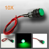 Universal LED Indicator Dash Panel Warning Light Lamp 10X10mm