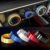 Cars Ring Fit Aluminum Honda 3pcs New Decoration Stereo Knob Ring Air Conditioning Knob