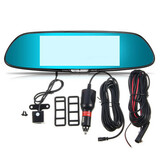 Car Dash Cam 7 Inch DVR Rear View Mirror Video Camera Recorder 1080P Dual Lens