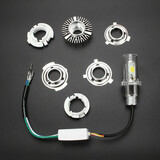15W Built Motorcycle Scooter LED Type 6000K Headlight