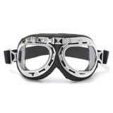 Goggles Universal Motorcycle Scooter Style Pilot Black Helmet