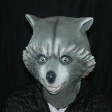 Mask Bear Latex Theater Prop Party Cosplay Deluxe Creepy Animal Halloween Costume
