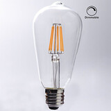 8w Vintage Led Filament Bulbs Edison E26/e27 1 Pcs Dimmable Cob Ac 110-130 V Warm White
