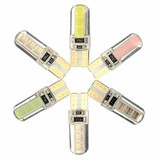 Clear T10 W5W 194 LED Car Wedge License Bulb Light Gel Side Canbus Soft 2W COB Interior