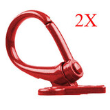 Red Scooter Motorcycle Luggage Hooks Aluminum