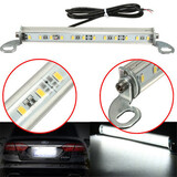 12V DC Car Truck 12 SMD LED License Plate Light Bolt-On Screw Xenon White