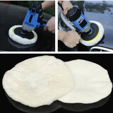 Sponge Waxing Surface White Soft Car Polisher 2Pcs Polishing Clear Cover Pad