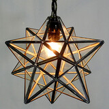 Tiffany Contemporary Led Contracted Chandelier Lamp 30cm Star And