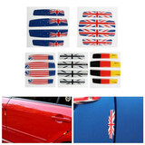 Flag Emblem Car Door Edge Germany Decal Guard USA 4pcs