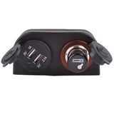 Car Universal 12-24V USB Car Charger Cigarette Lighter Power Socket