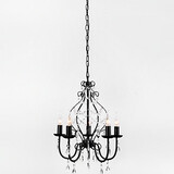 Max:60w Office Chandelier Feature For Crystal Metal Painting Dining Room Country