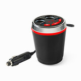 Cup Call Car Cigarette Lighter Dual USB Holder Adapter Bluetooth Wireless Handfree FM