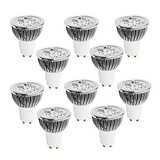 4w High Power Led Gu10 10 Pcs Cool White Warm White