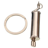 Model Fob Silver CAR Exhaust Tail Pipe Auto Part Key Chain Ring Gift