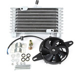 Motorcycles Combination Modified Fan Large Package Radiator Oil Cooler
