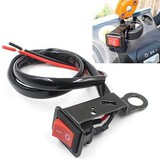 Motorcycle ATV Quad Wire Rear View Mirror Bike Headlight ON OFF Switch