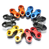 22mm Riser Mount Holder CNC Motorcycle Handlebar Bar Clamp Adaptor