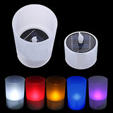 Led Solar Power Wedding Candle Flameless Ring