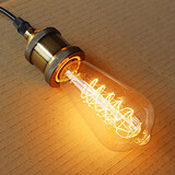 220v-240v Decorative Edison Wire Retro St64 40w Light Bulbs E27