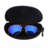 Sunglasses Case Box Hard Zipper Black Eye Glasses