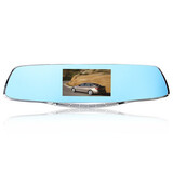 Dual Lens Camera G-sensor Dash Recorder Rear View Mirror Inch HD 1080P Car DVR