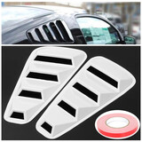 Mustang Side Window Pair White Scoop Ford Vent