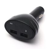 Dual USB Charger Voltmeter Ports 5V Adapter Car Cigarette Lighter