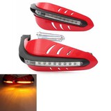 Brush LED Indicator Light Motorcycle Protective Hand Guards DRL