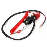 ATV Motorcycle Quad Engine Closed Kill Switch Tether Stop Push Button
