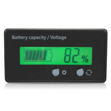 LCD Lithium Battery Digital Voltmeter 12V Indicator Lead Capacity Acid