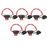5X Waterproof Car In Line Auto Blade Fuse Holder Fuses