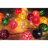 20leds Rattan String Light Light 4m Christmas Led Ball