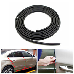 4.5m Scratch Protector Protective Cover Trim Car Door Edge Crash Guard Black Strip